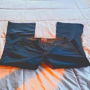 Rich & Skinny jeans with a flared bottom.